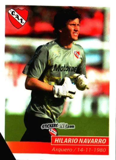 Sticker Hilario Navarro - Fùtbol Argentino 2011 n. 216 - Panini