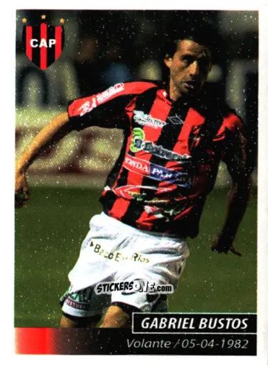 Sticker Gabriel Bustos - Fùtbol Argentino 2011 n. 276 - Panini