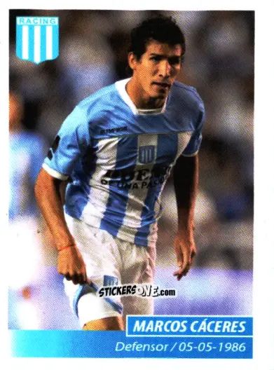 Figurina Marcos Cáceres - Fùtbol Argentino 2011 n. 297 - Panini