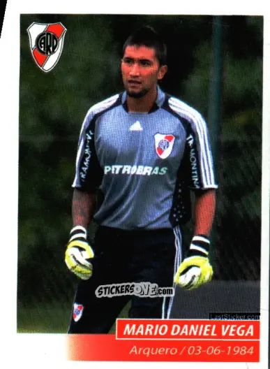 Sticker Mario Daniel Vega - Fùtbol Argentino 2011 n. 305 - Panini