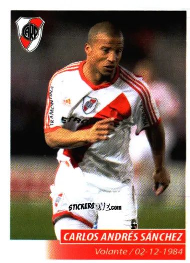 Sticker Carlos Andrés Sánchez - Fùtbol Argentino 2011 n. 312 - Panini