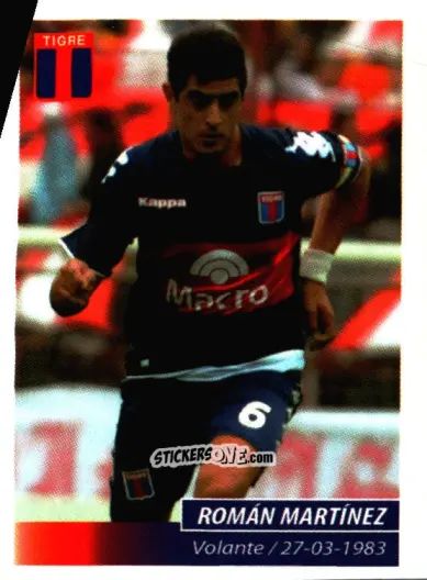 Cromo Román Martínez - Fùtbol Argentino 2011 n. 353 - Panini