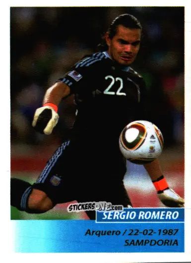Sticker Sergio Romero - Fùtbol Argentino 2011 n. 396 - Panini