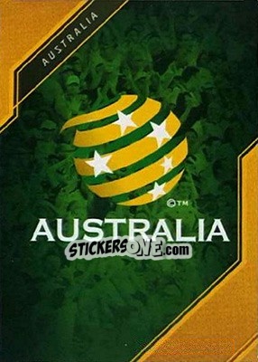 Sticker Team Logo - Football Australia Trading Cards 2015-2016 n. 1 - Tap'N'Play