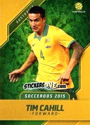 Sticker Tim Cahill - Football Australia Trading Cards 2015-2016 n. 4 - Tap'N'Play