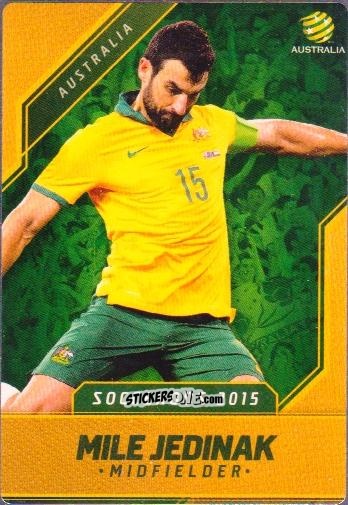 Cromo Mile Jedinak - Football Australia Trading Cards 2015-2016 n. 7s - Tap'N'Play