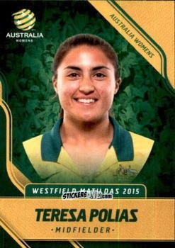 Figurina Teresa Polias - Football Australia Trading Cards 2015-2016 n. 33 - Tap'N'Play