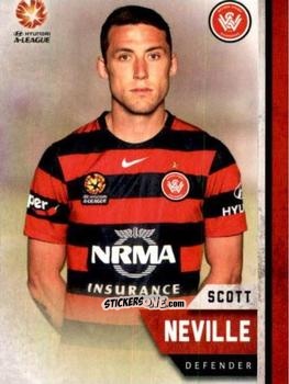 Sticker Scott Neville - Football Australia Trading Cards 2015-2016 n. 194 - Tap'N'Play