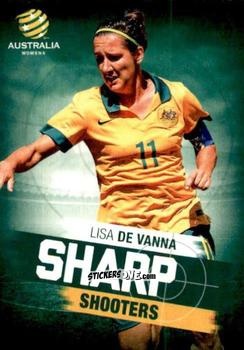Figurina Lisa De Vanna - Football Australia Trading Cards 2015-2016 n. SH-02 - Tap'N'Play