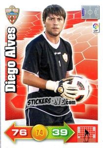 Sticker Diego Alves - Liga BBVA 2010-2011. Adrenalyn XL n. 1 - Panini