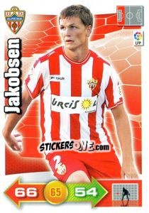 Sticker Jakobsen - Liga BBVA 2010-2011. Adrenalyn XL n. 7 - Panini