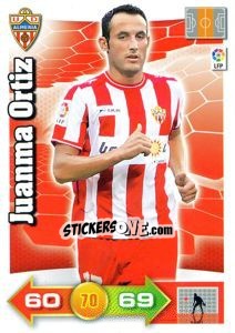 Sticker Juanma Ortiz - Liga BBVA 2010-2011. Adrenalyn XL n. 8 - Panini