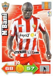 Sticker M'Bami - Liga BBVA 2010-2011. Adrenalyn XL - Panini