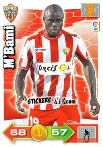 Sticker M'Bami - Liga BBVA 2010-2011. Adrenalyn XL n. 9 - Panini