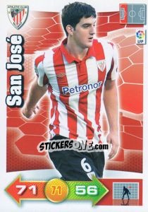 Cromo San José - Liga BBVA 2010-2011. Adrenalyn XL - Panini