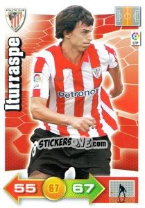 Sticker Iturraspe - Liga BBVA 2010-2011. Adrenalyn XL n. 29 - Panini