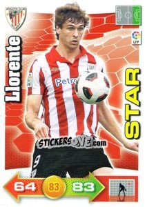 Sticker Fernando Llorente - Liga BBVA 2010-2011. Adrenalyn XL - Panini