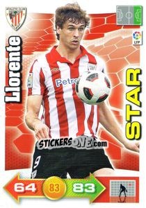 Figurina Fernando Llorente - Liga BBVA 2010-2011. Adrenalyn XL - Panini