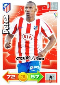 Sticker Perea - Liga BBVA 2010-2011. Adrenalyn XL n. 41 - Panini