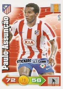 Sticker Paulo Assunçao - Liga BBVA 2010-2011. Adrenalyn XL n. 45 - Panini