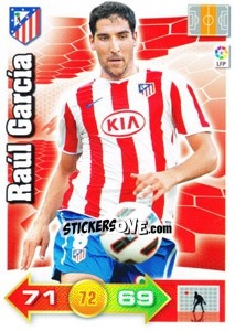 Sticker Raul García - Liga BBVA 2010-2011. Adrenalyn XL - Panini