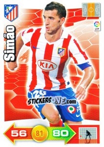 Sticker Simao - Liga BBVA 2010-2011. Adrenalyn XL n. 49 - Panini