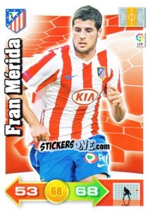Sticker Fran Mérida - Liga BBVA 2010-2011. Adrenalyn XL n. 50 - Panini