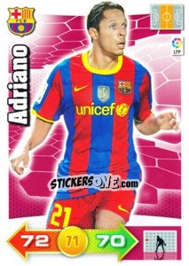 Sticker Adriano Correia - Liga BBVA 2010-2011. Adrenalyn XL n. 65 - Panini