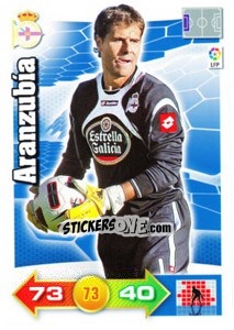 Sticker Aranzubía - Liga BBVA 2010-2011. Adrenalyn XL n. 73 - Panini