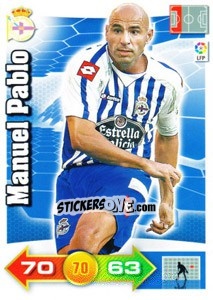 Sticker Manuel Pablo - Liga BBVA 2010-2011. Adrenalyn XL - Panini