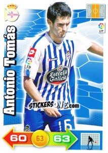 Sticker Antonio Tomás - Liga BBVA 2010-2011. Adrenalyn XL n. 80 - Panini