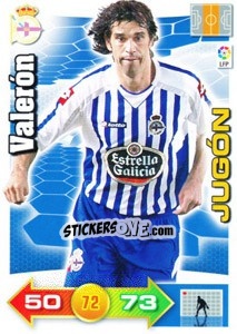 Sticker Valerón - Liga BBVA 2010-2011. Adrenalyn XL n. 83 - Panini