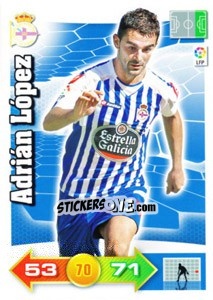 Sticker Adrián López - Liga BBVA 2010-2011. Adrenalyn XL n. 89 - Panini