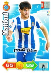 Sticker Mattioni - Liga BBVA 2010-2011. Adrenalyn XL n. 93 - Panini