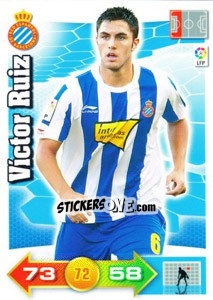 Cromo Víctor Ruiz - Liga BBVA 2010-2011. Adrenalyn XL - Panini