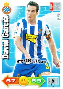 Sticker David García - Liga BBVA 2010-2011. Adrenalyn XL - Panini