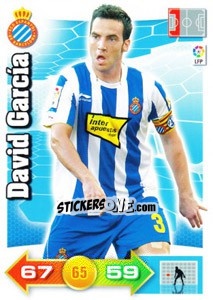 Sticker David García - Liga BBVA 2010-2011. Adrenalyn XL n. 97 - Panini
