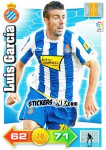 Sticker Luis García - Liga BBVA 2010-2011. Adrenalyn XL n. 101 - Panini