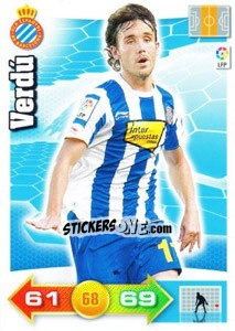 Sticker Verdu - Liga BBVA 2010-2011. Adrenalyn XL n. 102 - Panini