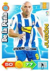 Sticker De la Peña - Liga BBVA 2010-2011. Adrenalyn XL - Panini