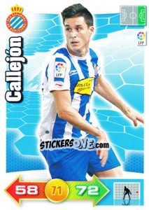 Sticker Callejón - Liga BBVA 2010-2011. Adrenalyn XL n. 105 - Panini