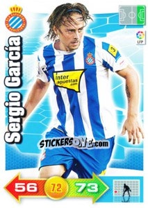 Sticker Sergio García - Liga BBVA 2010-2011. Adrenalyn XL n. 107 - Panini