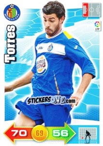 Sticker Miguel Torres - Liga BBVA 2010-2011. Adrenalyn XL n. 110 - Panini