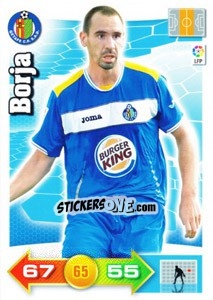 Sticker Borja - Liga BBVA 2010-2011. Adrenalyn XL n. 117 - Panini