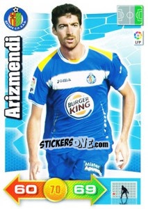 Sticker Arizmendi - Liga BBVA 2010-2011. Adrenalyn XL n. 124 - Panini