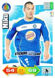Sticker Miku - Liga BBVA 2010-2011. Adrenalyn XL n. 126 - Panini