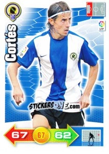 Sticker Cortés - Liga BBVA 2010-2011. Adrenalyn XL - Panini