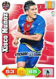 Sticker Xisco Muñoz - Liga BBVA 2010-2011. Adrenalyn XL n. 155 - Panini