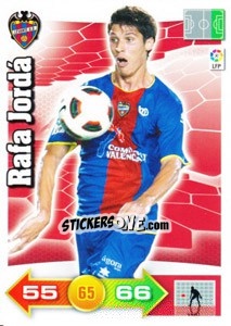 Sticker Rafa Jordá - Liga BBVA 2010-2011. Adrenalyn XL n. 160 - Panini