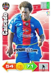 Sticker Felipe Caicedo - Liga BBVA 2010-2011. Adrenalyn XL n. 161 - Panini